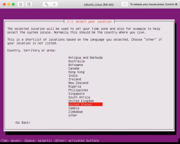 Ubuntu 4 Region Select