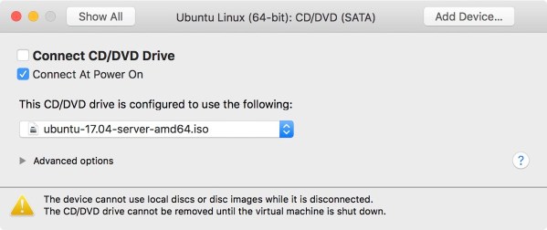 VMware Settings CD ROM